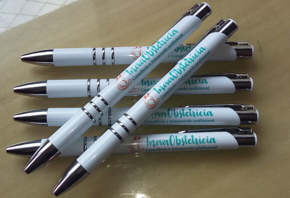 200 Canetas Plásticas Personalizada I Mod Luxo 8578