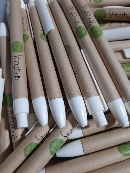 450 Canetas Ecológica Personalizada Modelo 007