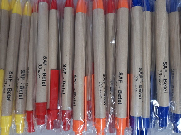 500 Canetas Ecológica Personalizada Modelo 007