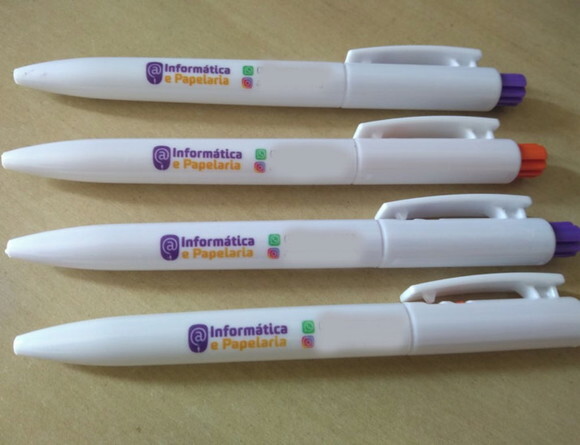 500 Canetas Personalizadas com Sua Logo/ Imagem