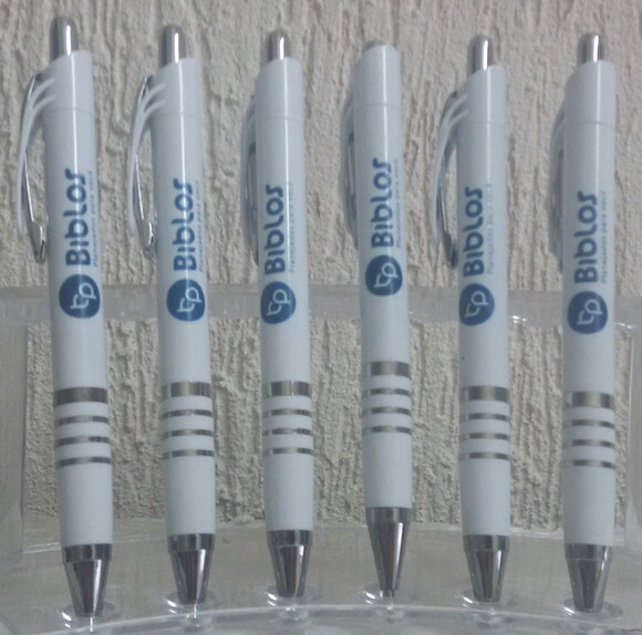Canetas Personalizadas com sua Logo Colorida Mod Luxo 807