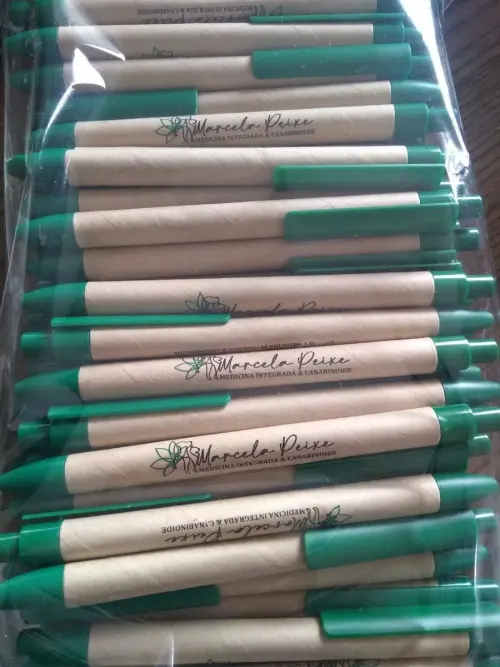 100 CANETAS ECOLÓGICAS PERSONALIZADAS