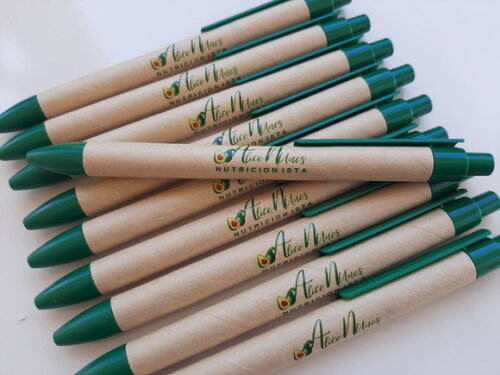 100 Canetas Ecológicas Personalizadas