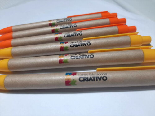 100 Canetas Ecológicas Personalizadas