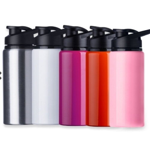 100 Squeezes Metálico 600 ml Personalizado