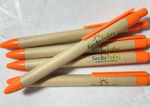 500 Canetas Ecológica Personalizada Modelo 007