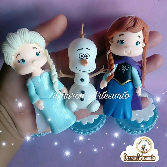 Aplique Frozen de biscuit
