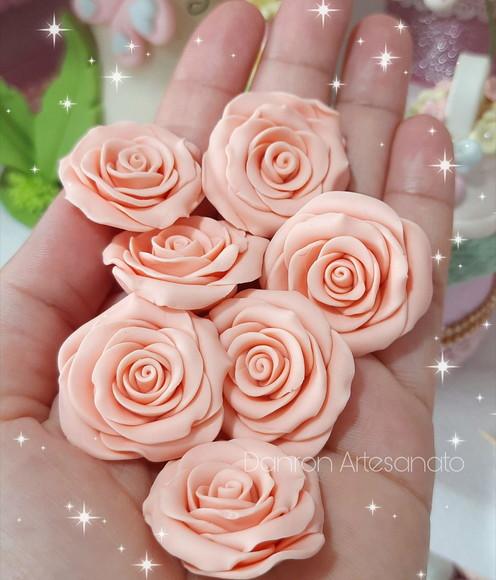 Aplique Rosa de Biscuit
