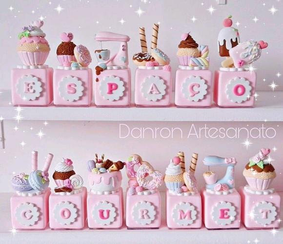 Cubo Decorativo Confeitaria