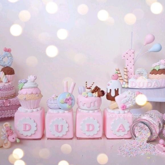 Cubo Decorativo Confeitaria