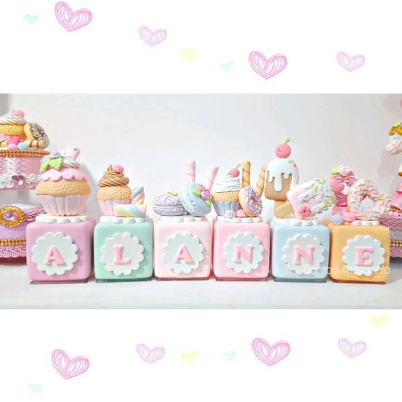 Cubo Decorativo Confeitaria