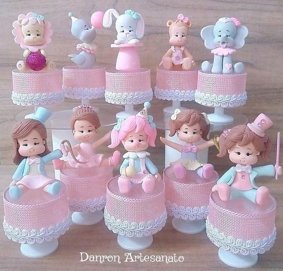 Lembrança circo rosa