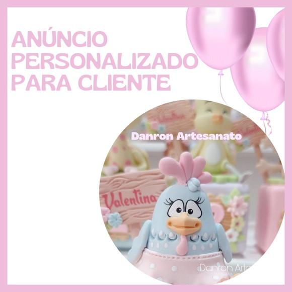 Topo de Bolo Galinha Pintadinha