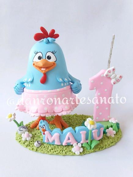Topo de Bolo Galinha Pintadinha