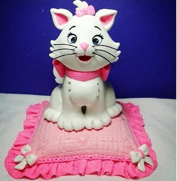 Topo de Bolo Gatinha Marie
