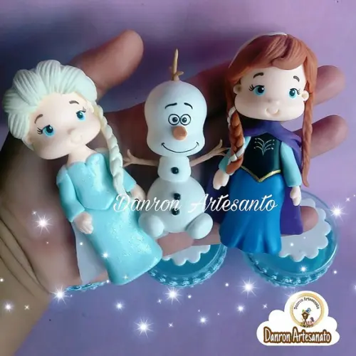 Aplique Frozen de biscuit