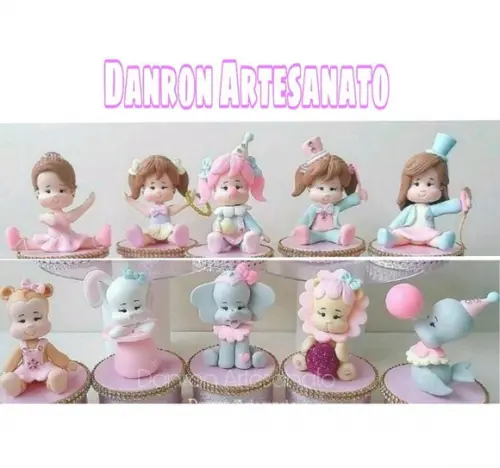 Aplique Circo Rosa