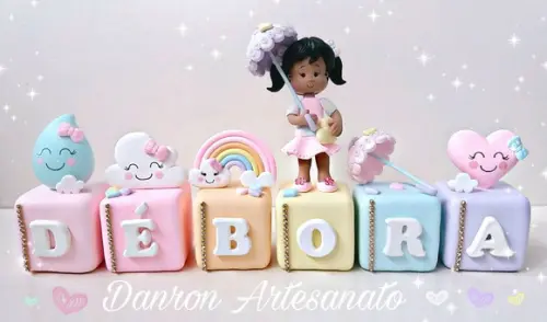 Cubo Decorativo Chuva de Amor