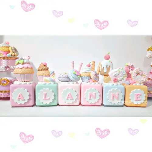 Cubo Decorativo Confeitaria