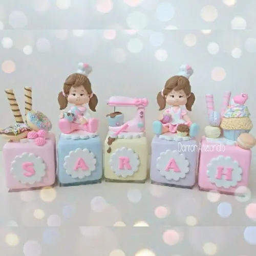 Cubo Decorativo Confeitaria