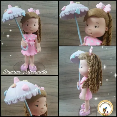 Enfeite de Mesa Chuva de Amor