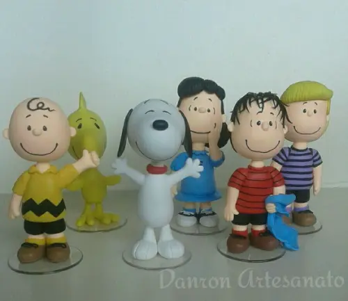 Enfeite de Mesa Turma do Snoopy