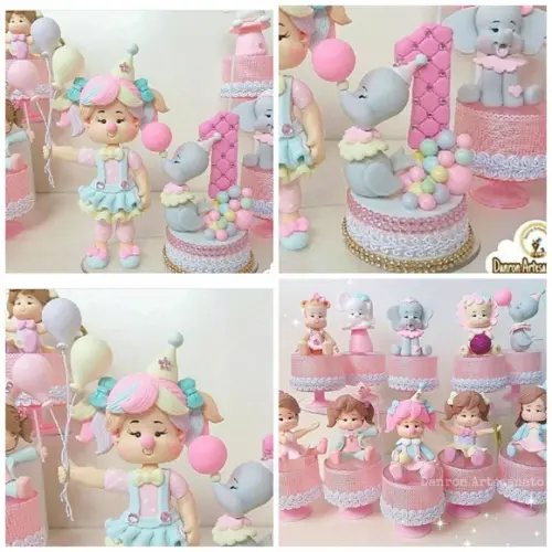 Kit Circo Rosa Personalizado