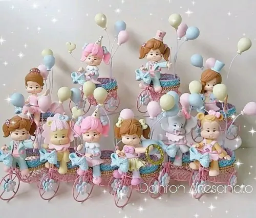 Lembrança circo rosa