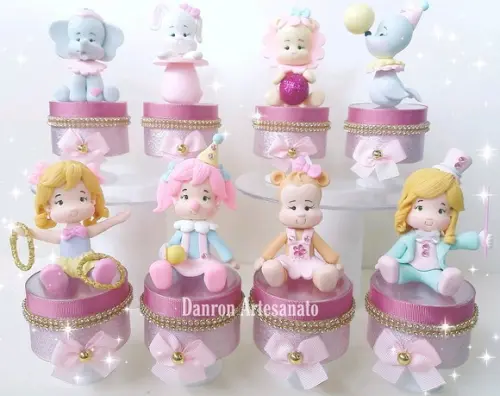 Lembrança circo rosa