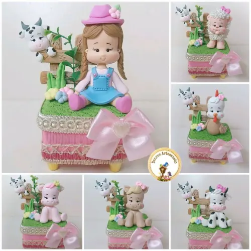 Lembrança Fazendinha Rosa