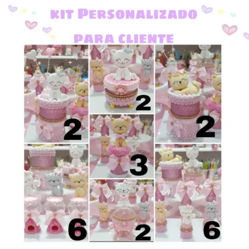 Lembrança Gatinha(kit)