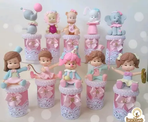 Personalizados de Luxo Circo Rosa