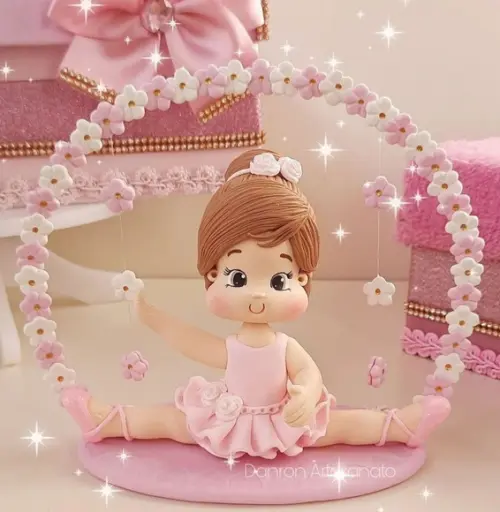 Topo de Bolo Bailarina