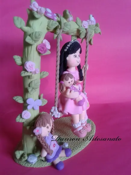 Topo de Bolo Casa de Boneca