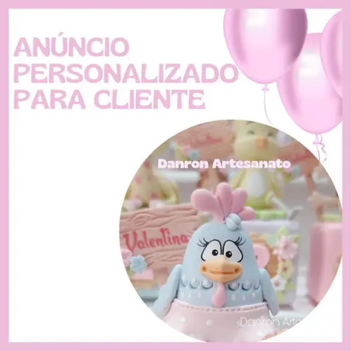 Topo de Bolo Galinha Pintadinha