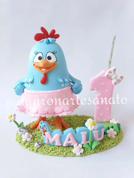 Topo de Bolo Galinha Pintadinha