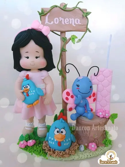 Topo de Bolo Galinha Pintadinha