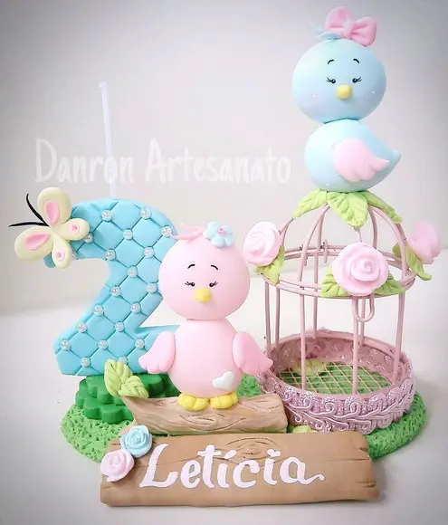 Topo de Bolo Jardim