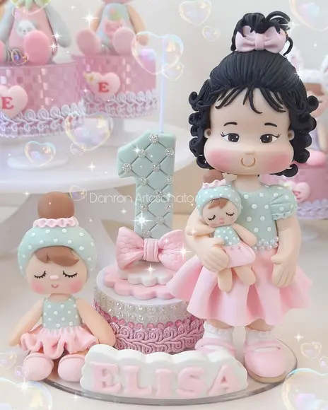 Topo de Bolo Metoo Doll