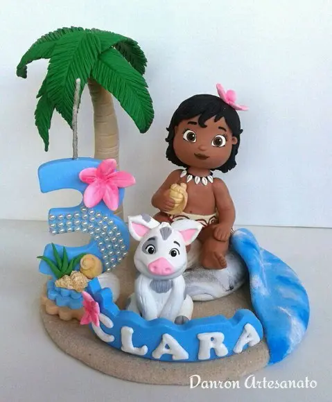 Topo de Bolo Moana