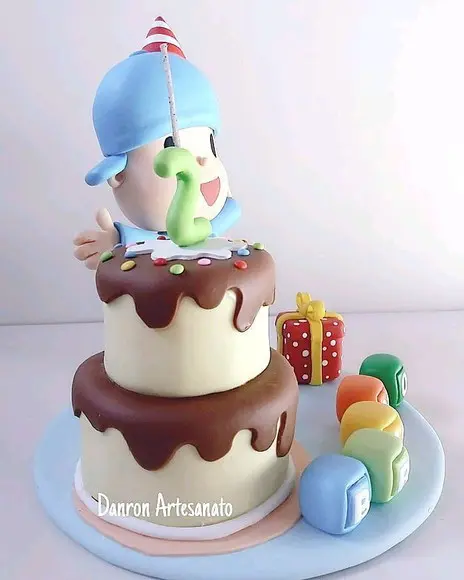 Topo de Bolo Pocoyo