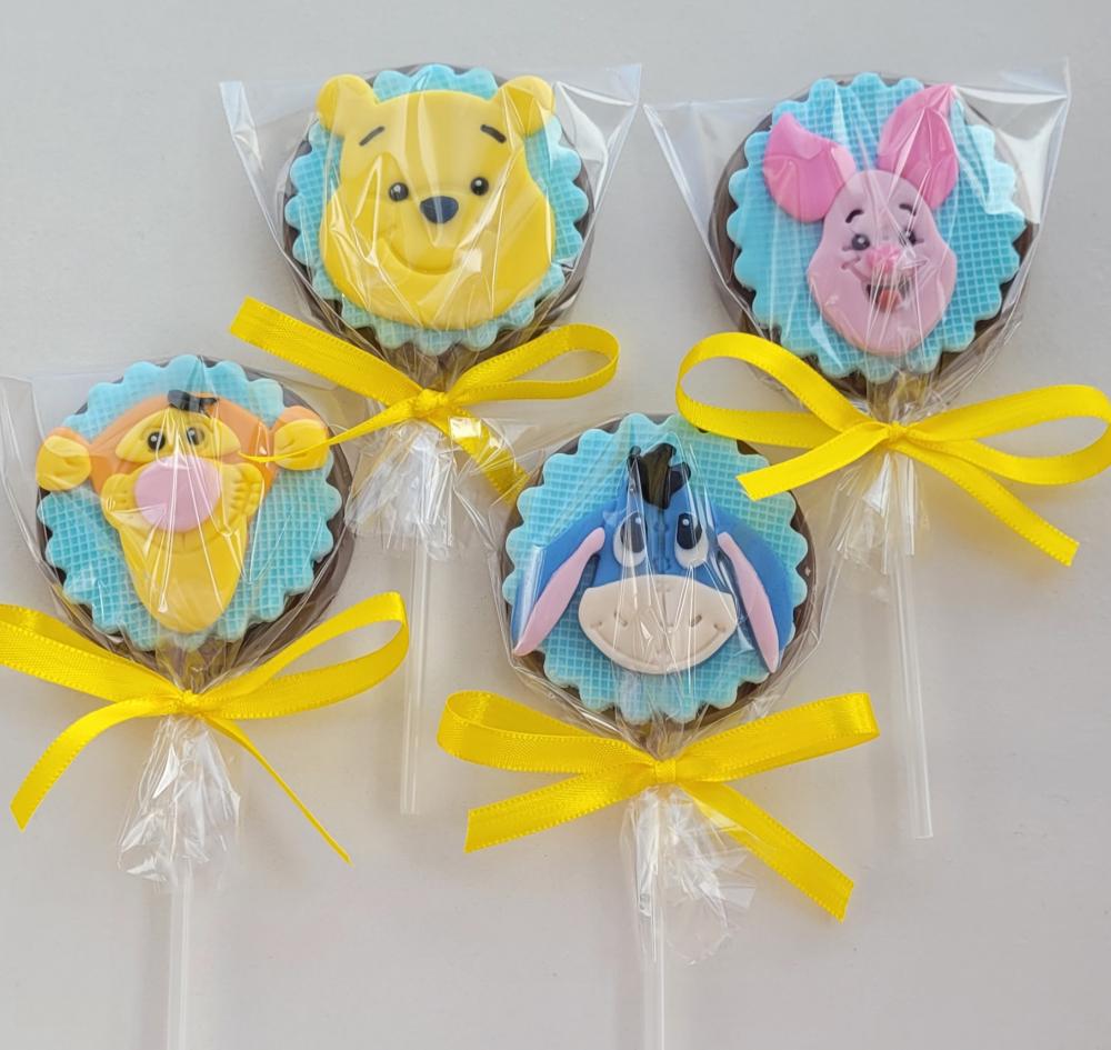 Pirulito de Chocolate Decorado Pooh