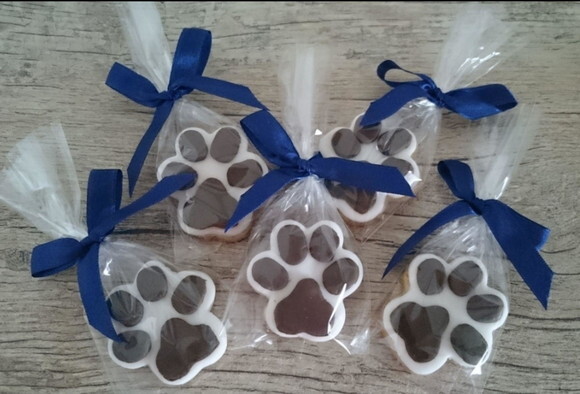 Biscoito Decorado - Patinhas Cachorrinho