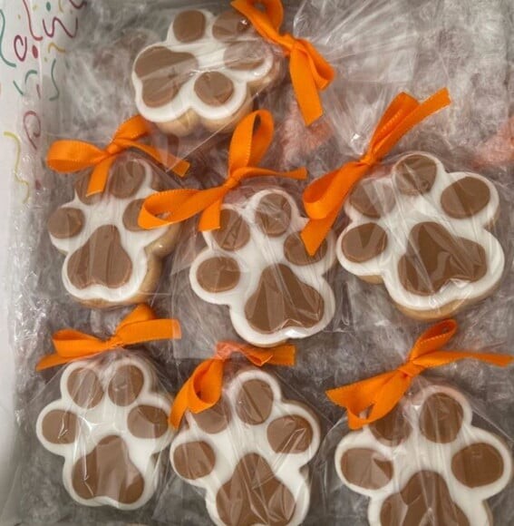Biscoito Decorado - Patinhas Cachorrinho