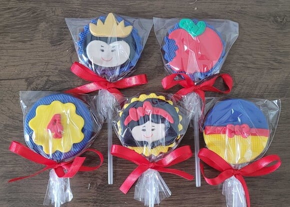 Pirulito de Chocolate - Branca de Neve