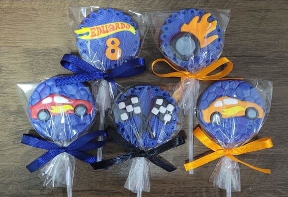 Pirulito de Chocolate - Hot Wheels