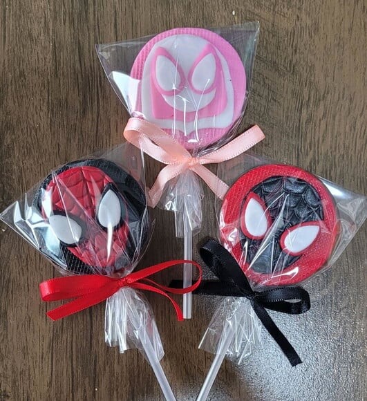 Pirulito de Chocolate - Homem Aranha