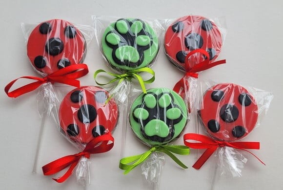 Pirulito de Chocolate - Joaninha