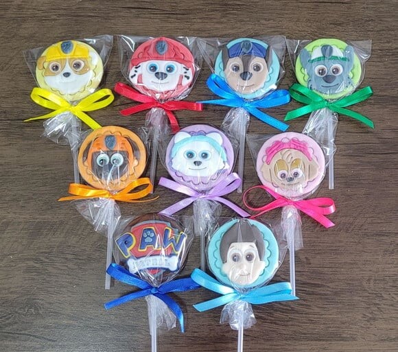 Pirulito de Chocolate - Patrulha Canina