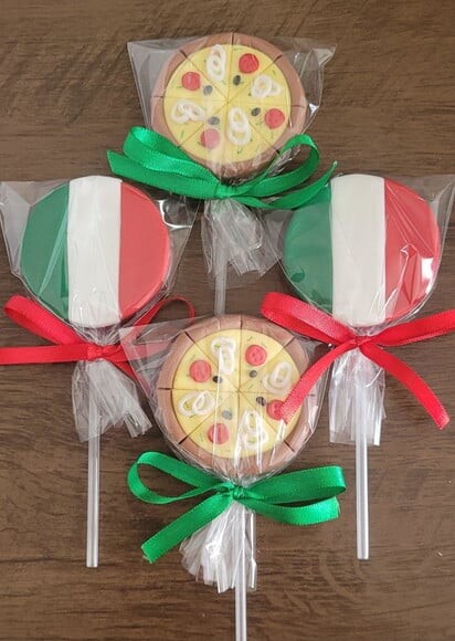 Pirulito de Chocolate - Pizza Itália